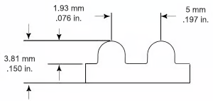 5mm GT3 Pitch (Metric) dimensions