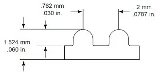 2mm GT2 Pitch (Metric) dimensions